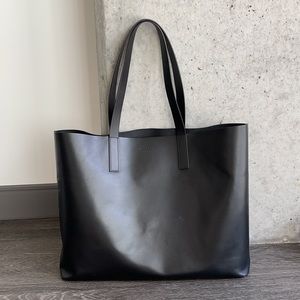 Everlane Day Market Leather Tote in Black